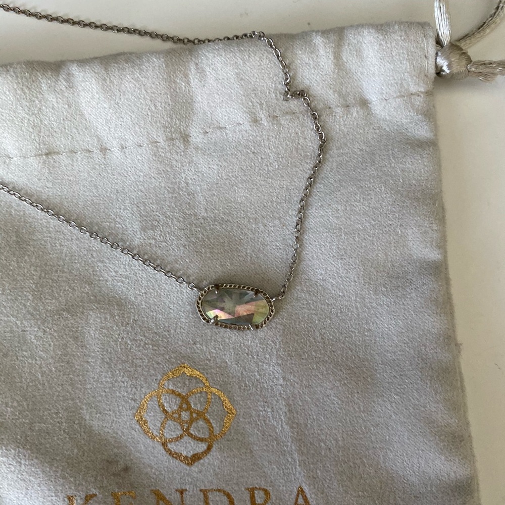 Kendra Scott Eliza Silver iridescent Stone